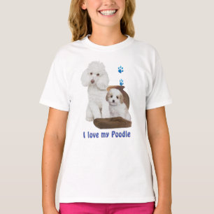 T-shirts Eu amo meu poodle