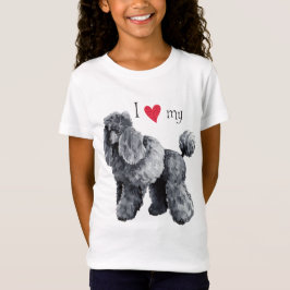 T-shirts Eu amo meu Poodle Miniatura