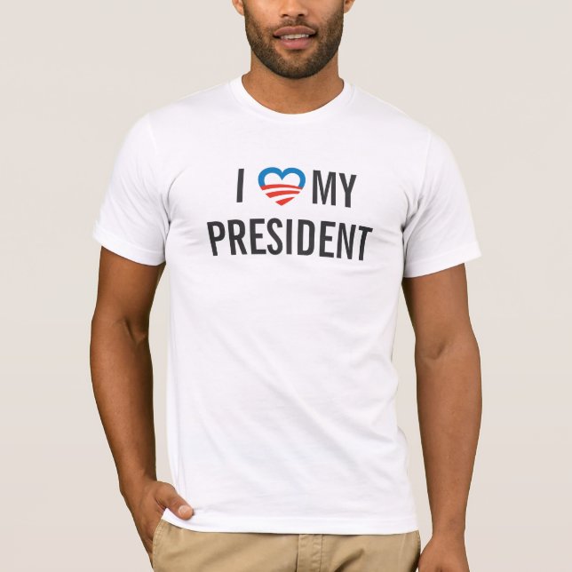 T-shirts Eu amo meu presidente (Frente)