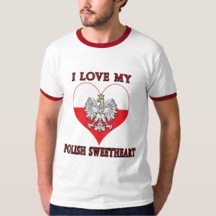 T-shirts Eu Amo Meu Querido Polonês
