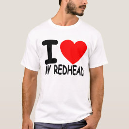 T-shirts Eu amo meu Redhead - t-shirt. .png