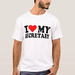 T-shirts Eu amo meu secretário