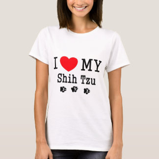 T-shirts Eu amo meu Shih Tzu!