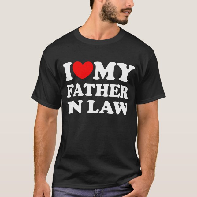 T-shirts Eu amo meu sogro (Frente)