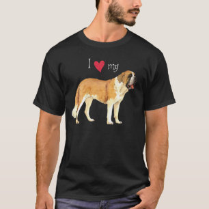 T-shirts Eu amo meu St Bernard