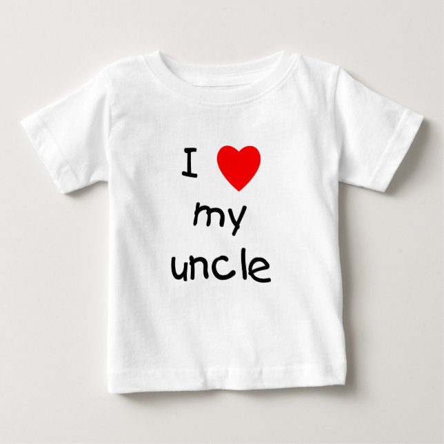 T-shirts Eu Amo Meu Tio (Frente)