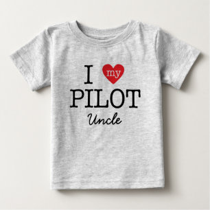 T-shirts Eu amo meu tio piloto