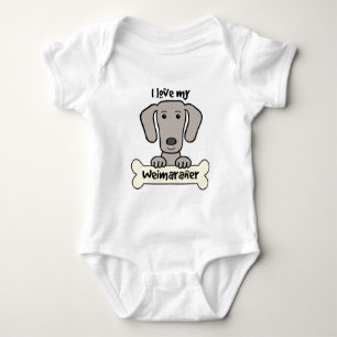 T-shirts Eu amo meu Weimaraner
