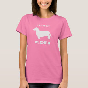 T-shirts Eu amo meu wiener 2