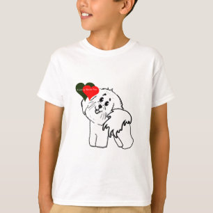 T-shirts Eu amo meus acessórios do Cachorro Bichon Frise