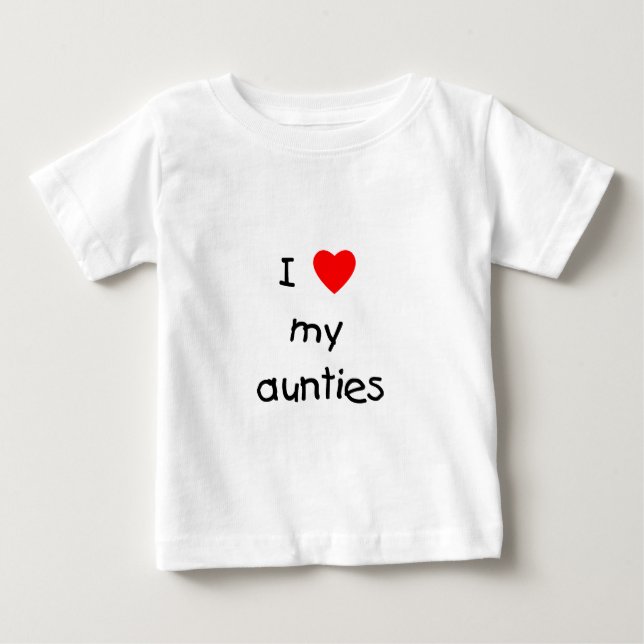 T-shirts Eu amo meus Aunties (Frente)