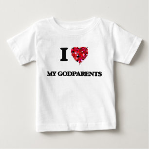T-shirts Eu amo meus Godparents