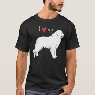 T-shirts Eu amo meus grandes Pyrenees