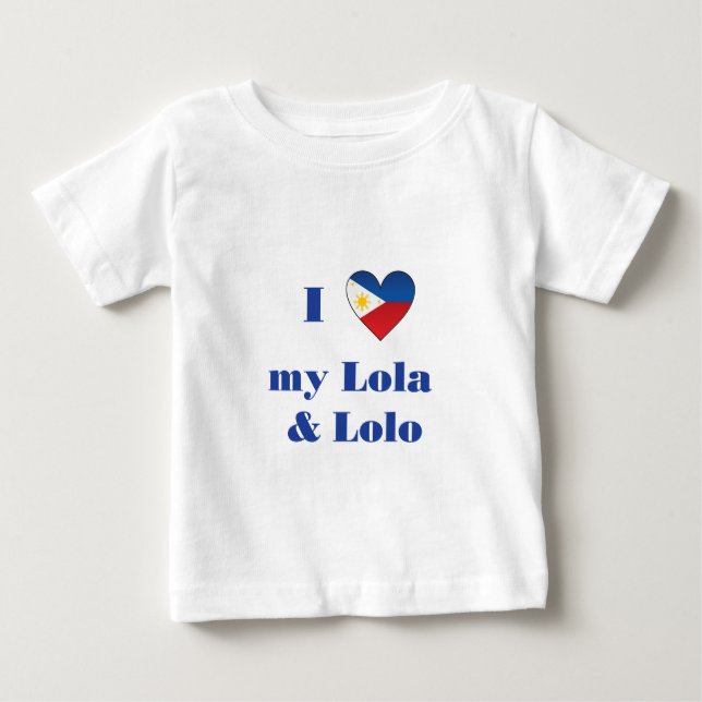 T-shirts Eu amo meus Lola e Lolo1 (Frente)