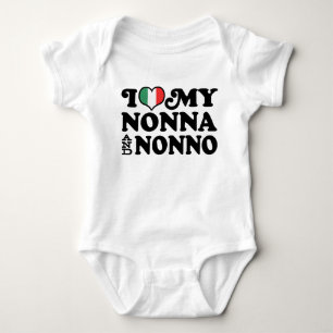 T-shirts Eu amo meus Nonna e Nonno