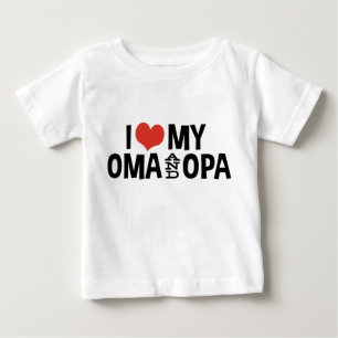 T-shirts Eu amo meus Oma e Opa