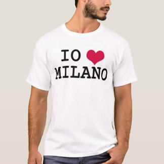 T-shirts Eu amo Milão