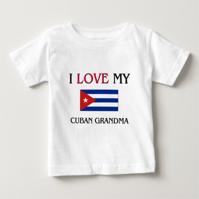 T-shirts Eu Amo Minha Avó Cubana (Frente)