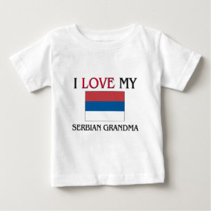T-shirts Eu Amo Minha Avó Sérvia