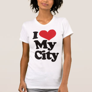 T-shirts Eu amo minha cidade