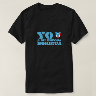 T-shirts Eu Amo Minha Esposa Boricua