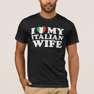 T-shirts Eu Amo Minha Esposa Italiana