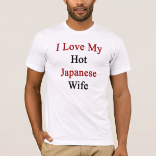 T-shirts Eu amo minha esposa japonesa quente