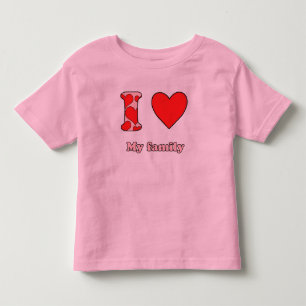 T-shirts Eu amo minha família