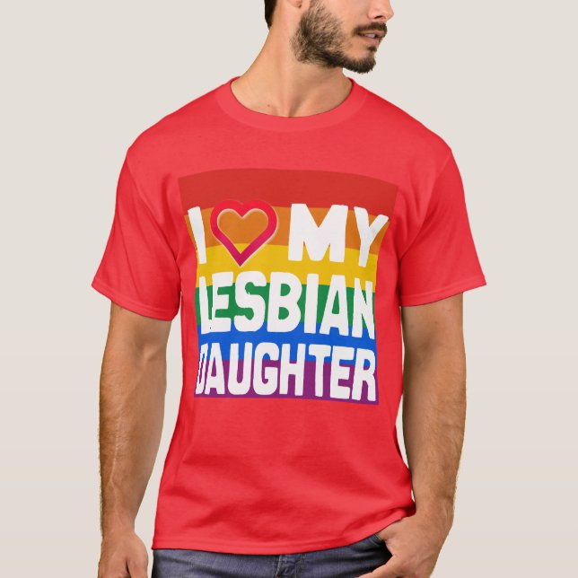 T-SHIRTS EU AMO MINHA FILHA LESBIANA - -... (Frente)