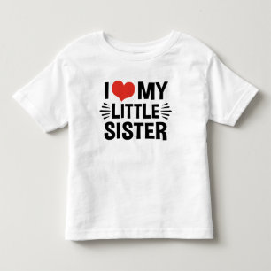 T-shirts Eu amo minha irmã mais nova