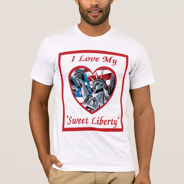 T-shirts Eu amo minha liberdade doce (Frente)