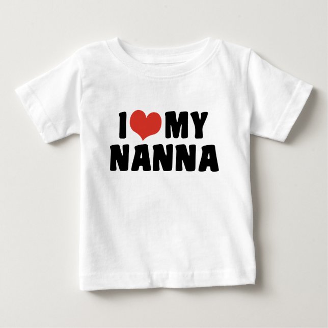 T-shirts Eu Amo Minha Nanna (Frente)