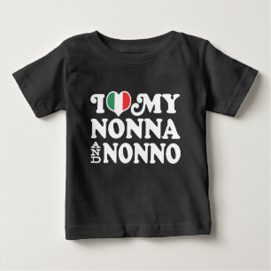 T-shirts Eu amo minha Nonna e Nonno
