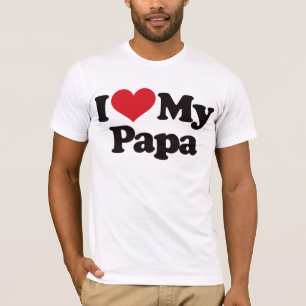 T-shirts Eu amo minha papá
