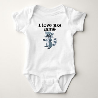 T-shirts Eu amo minha tia Guaxinim