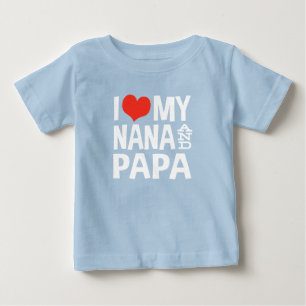 T-shirts Eu amo minhas Nana e papá