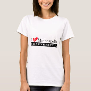 T-shirts Eu amo Minneapolis Minnesota