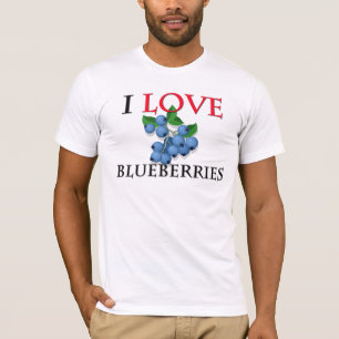 T-shirts Eu amo mirtilos