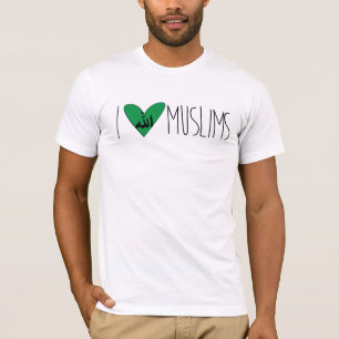 T-shirts Eu amo muçulmanos - fundação do Los Sueños