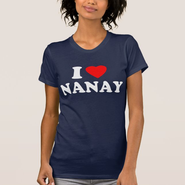 T-shirts Eu amo Nanay (Frente)