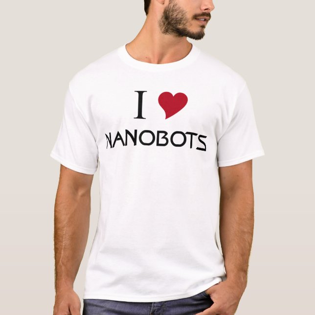 T-shirts eu amo nanobots (Frente)
