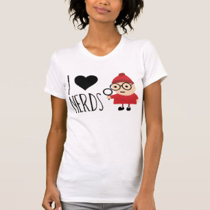 T-shirts Eu amo nerd