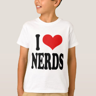 T-shirts Eu amo nerd