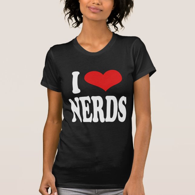 T-shirts Eu amo nerd (Frente)