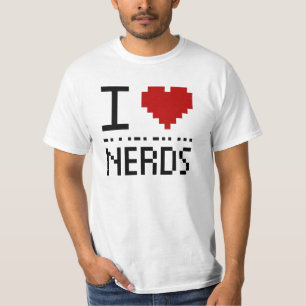 T-shirts Eu amo nerd