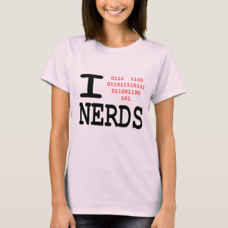 T-shirts Eu amo nerd