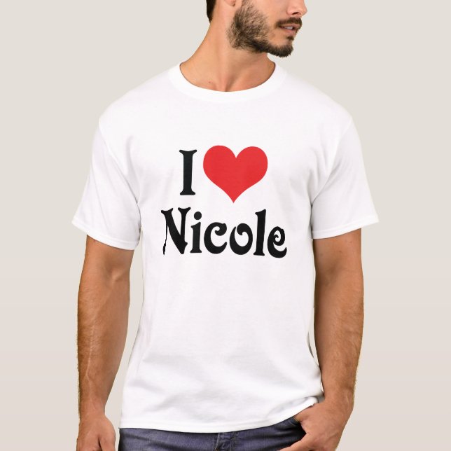 T-shirts Eu Amo Nicole (Frente)