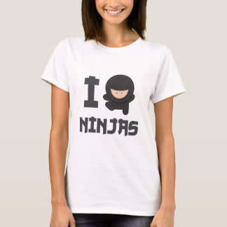 T-shirts Eu amo ninjas