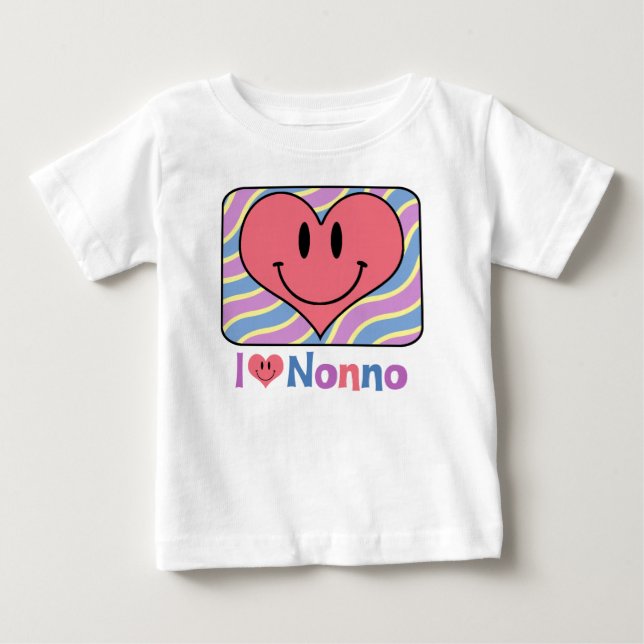 T-shirts Eu amo Nonno (Frente)