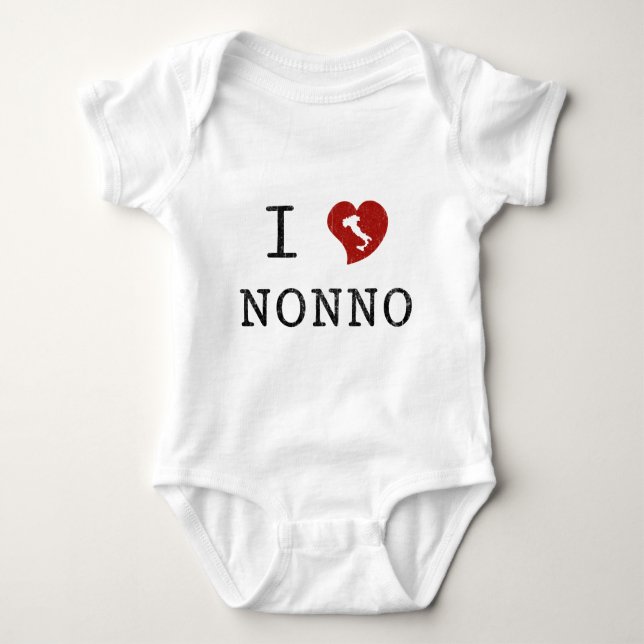 T-shirts Eu amo Nonno (Frente)